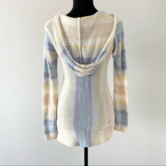 Harlow Baja Boho Beach Hooded Knit  Sweater - Picture 3 of 12